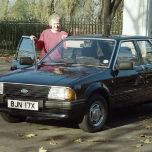 Print of Irene Bean from Blackpool, winner of Princess Diana's Ford Escort Ghia