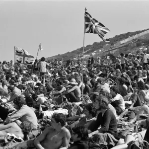 Isle of Wight pop festival. 29th August 1970 Isle of Wight pop festival. 29th August 1970