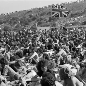 Isle of Wight pop festival. 29th August 1970 Isle of Wight pop festival. 29th August 1970