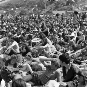Isle of Wight pop festival. 29th August 1970 Isle of Wight pop festival. 29th August 1970