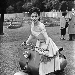 Italian actress Gina Lollobrigida attends the Sunday Pictorial Great Film Garden Party