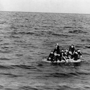 Italian survivors of the Matapan sea engagement who were photographed by an R. A. F