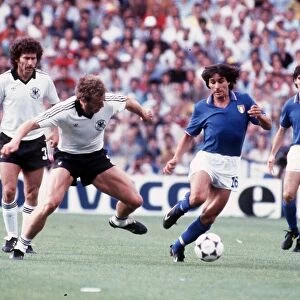 Italy v West Germany World Cup 1982 football Briegel, Conti, Breitner, Rossi