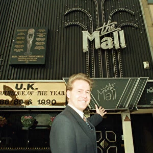 Ivan Curtis Smith, new manager of The Mall Nightclub, Stockton, Friday 17th February 1995