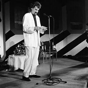 The Ivor Novello Awards at Gorsvenor House, London. Billy Connolly pictured on stage