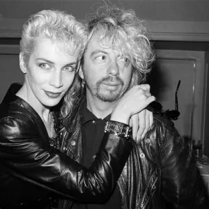 Los Premios Ivor Novello. En la imagen, Annie Lennox y Dave Stewart de Eurythmics.