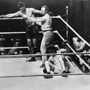 Jack Dempsey v Gene Tunney Print, Soldier Field 1927