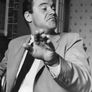 Jack Lemmon during interview in London - July 1956