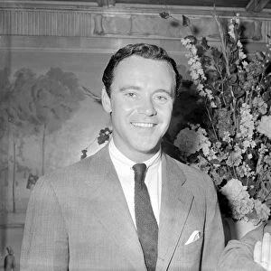 Jack Lemmon during a press reception in Dorchester. July 1956