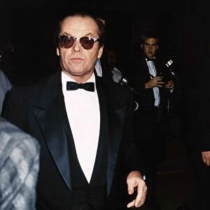 Jack Nicholson actor at Dr Barnados Gala Grosnevor House February 1989