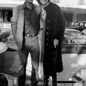 Jack Nicholson and Louise Fletcher pose for photographers outside The Dorchester Hotel to Jack Nicholson and Louise Fletcher pose for photographers outside The Dorchester Hotel to