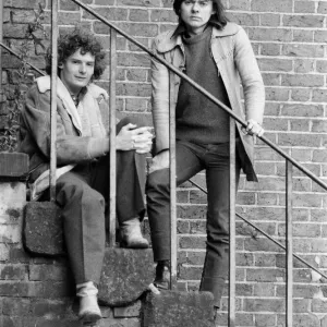 Jack Wild y Mark Lester, quienes fueron las estrellas de la película musical de 1968 Oliver.