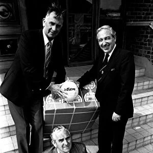 Jackie Milburn, Jim Turney, chairman of Turney-Wylde and vice chairman of Blyth Spartans