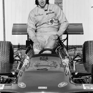 Jackie Stewart with March Engineering Formula One Car Print 1970