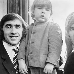 Jackie Stewart with wife Helen and son Paul at Dumbarton Council Chambers for civic
