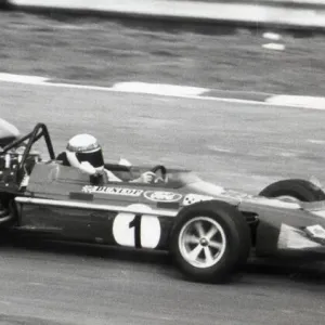 JACKIE STEWART WINNING THE RACE OF CHAMPIONS AT BRANDS HATCH JACKIE STEWART WINNING THE RACE OF CHAMPIONS AT BRANDS HATCH