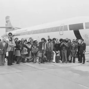 The Jackson Five at London Airport Print, 7th November 1972 The Jackson Five at London Airport Print, 7th November 1972
