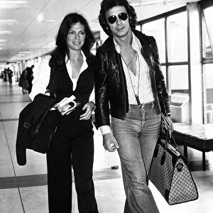 Jacqueline Bisset actress with boyfriend Victor Drai in 1976