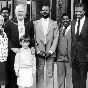 Jamaican High Commissioner Herbert Walker and his wife (right Jamaican High Commissioner Herbert Walker and his wife (right
