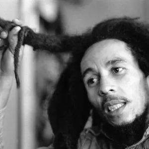 Jamaican singer Bob Marley seen here in interview with the Daily Mirror following the ban Jamaican singer Bob Marley seen here in interview with the Daily Mirror following the ban