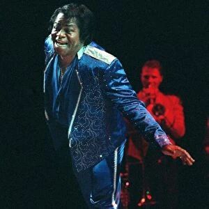 James Brown on stage at the Clyde Auditorium July 1998