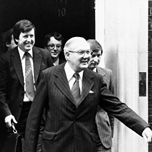 James Callaghan British Prime Minister leaving No 10 Downing Street 1979