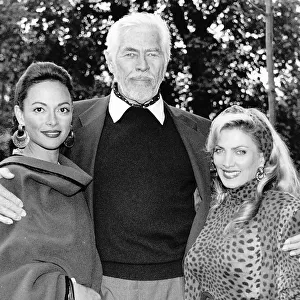 James Coburn Actor with actress and former girlfriend Lynsey de Paul and girlfriend