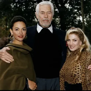 James Coburn with Paula Murad and Lynsey De Paul Print