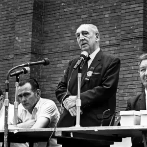 James Griffiths at the 1969 South Wales Miners Gala Print James Griffiths at the 1969 South Wales Miners Gala Print