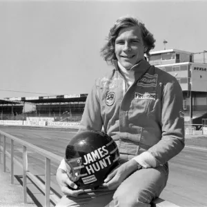 James Hunt Tests Hesketh Car Print, Silverstone 1974 James Hunt Tests Hesketh Car Print, Silverstone 1974