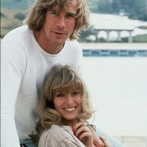 James Hunt with Jane Birbeck in Marbella May 1979