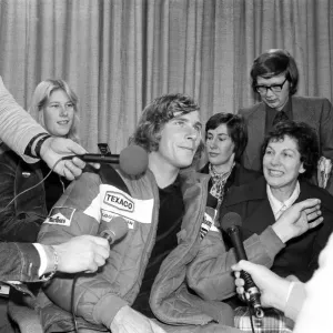 James Hunt's Heroic Welcome at Heathrow Print 1976 James Hunt's Heroic Welcome at Heathrow Print 1976