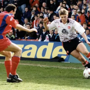 Jamie Pollock on the wing, Boro v Crystal Palace, Selhurst Park, 12th April 1993 Jamie Pollock on the wing, Boro v Crystal Palace, Selhurst Park, 12th April 1993