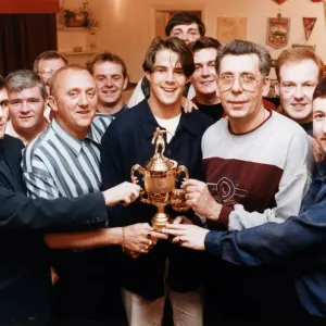 Jamie Redknapp Print, Liverpool Away Supporters Club Player of the Season Trophy