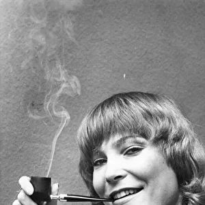Jan Pratt who prefers smoking a pipe to a cigarette