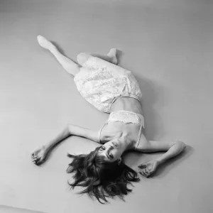 Jane Birkin, Actress and Model, models for The Sun Womens Page, Studio Pix, London