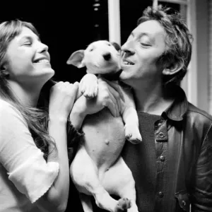 Jane Birkin and Serge Gainsbourg May 1972 at their Paris luxury home Jane Birkin and Serge Gainsbourg May 1972 at their Paris luxury home