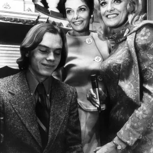 Jane Russell and her adopted son Tommy Cavanagh and Beryl Davis here on tour of Great