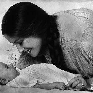 Jane Seymour actress with a baby