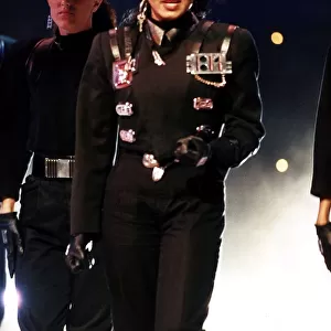 Janet Jackson Pop Singer in Concert circa 1995