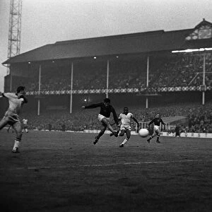 Janos Farkas scores for Hungary v Brazil in world cup 1966July 1966 1960s