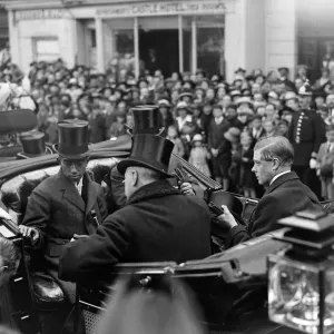Hirohito's 1921 Visit to England Print: Windsor Arrival Hirohito's 1921 Visit to England Print: Windsor Arrival