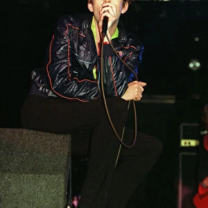 Jarvis Cocker on stage at T In The Park July 1996