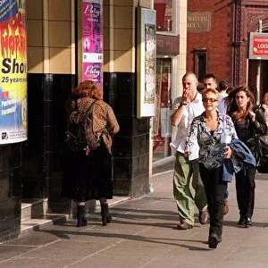Jason Donovan May 1998 Actor Singer arriving at the Palace Theatre in Manchester where he