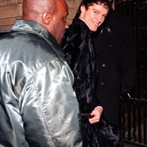 Jason Orange Singer of top Pop Group Take That arrives at a Party for the Group at