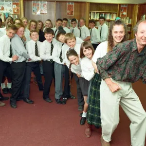Jasper Carrott Receives Comic Relief Cheque Print 1991