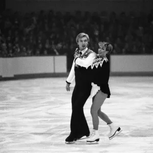 Jayne Torvill and Christopher Dean ice skating in Nottingham. 20th November 1983 Jayne Torvill and Christopher Dean ice skating in Nottingham. 20th November 1983