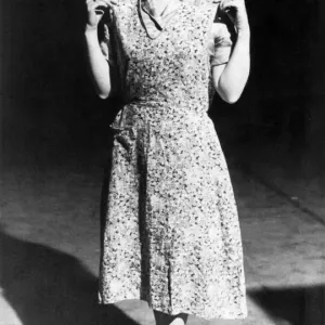 Jean Alexander playing Hilda Ogden in 1974 in Coronation Street. May 1985 P016316