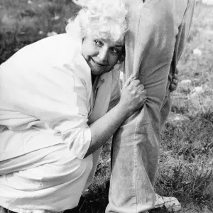Jean Boht actress stars in television programme Bread During a photocall with a Jean Boht actress stars in television programme Bread During a photocall with a