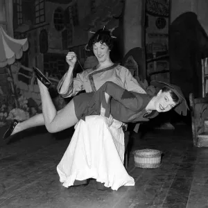 Jean Carson and Nat Jackley Aladdin Rehearsal December 1951